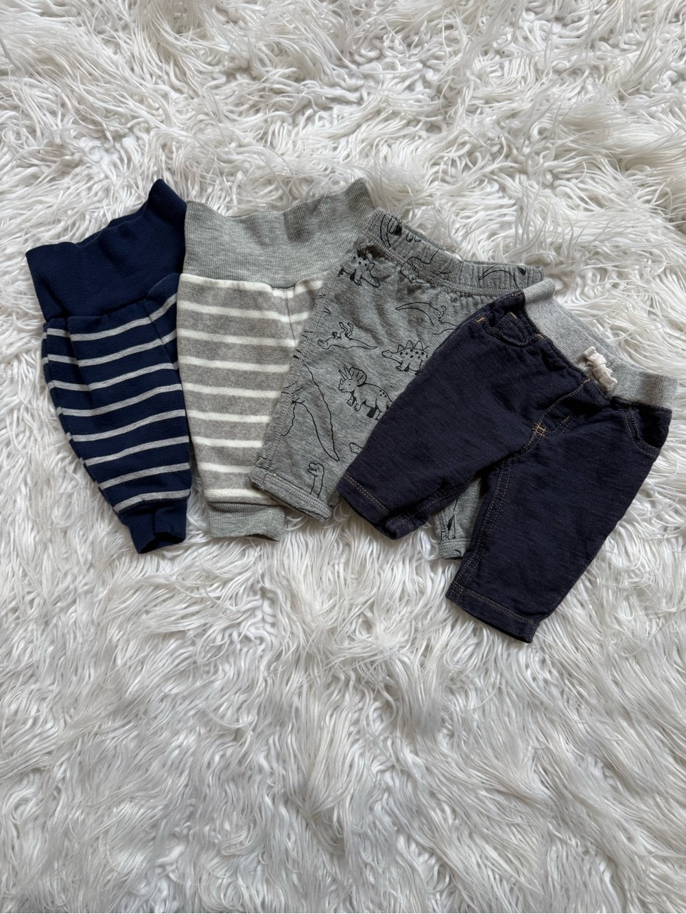 Carter's Navy & Gray Baby Jogger Pants 4-Pack